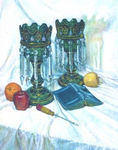 Still Life Amid Czechoslovakian Crystal - still life by Phil Kantz